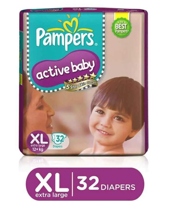 Pampers XL- Pack of 32 Active Baby NB Econ