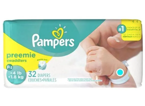 Pampers Preemies P-2(32 count)