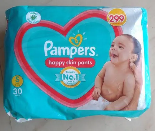 Pampers Premium Care Red Pants, baby Diapers, Small 30 Count