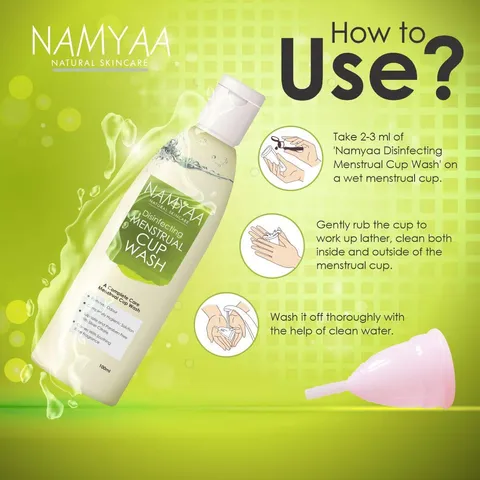 Namyaa Disinfecting Menstrual Cup Wash-Paraben & Sulphate Free-100ml