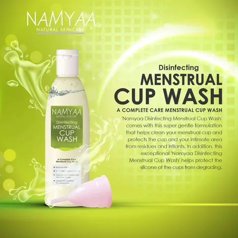 Namyaa Disinfecting Menstrual Cup Wash-Paraben & Sulphate Free-100ml