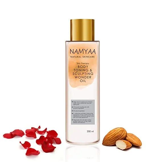 Namyaa Natural Science Body Toning/Sculpting Wonder Oil For Scars/Stretch Mark/Ageing/Uneven Skin Tone/Firming/Nourishment, 200 ml