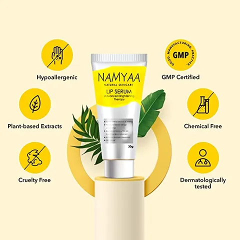Namyaa Natural Lip Serum/Balm/Lightener/Moisturizer For Lip Lightening/Brightening/Toning/Moisturizing, 30 g