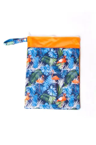 Charismomic Tropical Printed Diaper Pouch (Wet and Dry Bag)
