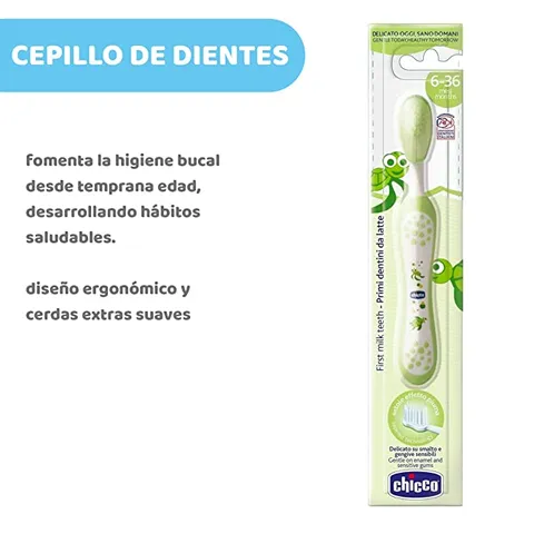 Chicco GREEN TOOTHBRUSH 6-36M