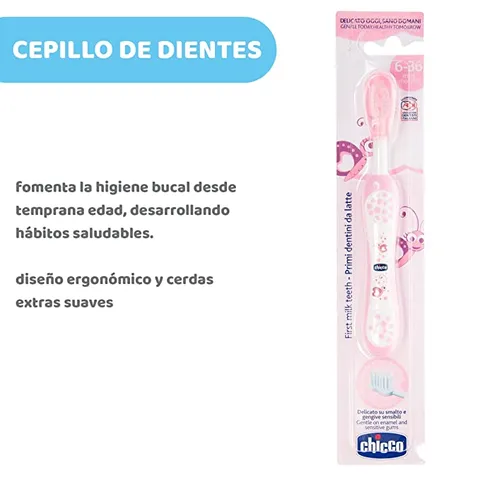 Chicco PINK TOOTHBRUSH 6-36M
