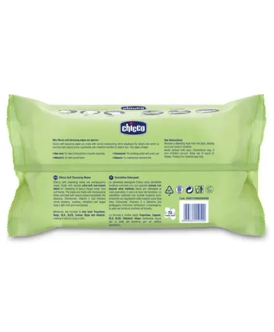 Chicco CLEANSING BREAST WIPES 72 PCS