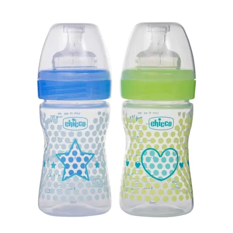 Chicco BIPACK BOTTLE WB 150ML SIL PHYSIO