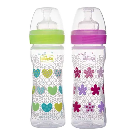 Chicco BIPACK BOTTLE WB 250ML SIL PHYSIO
