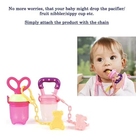Safe-O-Kid Combo- Soft Baby Soother with Unique Shape to Support Psychological Breathing, Teether & Pacifier for Newborns, With Fruit or Food Nibbler/Feeder/ Pacifier/Teether for easy feeding.