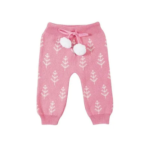 Greendeer Wiskers Jacquard Sweater Set of 2 100% Cotton Skin Friendly - Pink