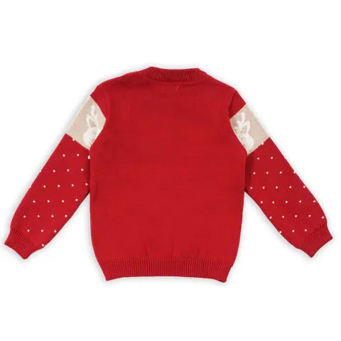 Greendeer Soulful Reindeer Jacquard Sweater Set of 3 100% Cotton Skin Friendly - Multicolor