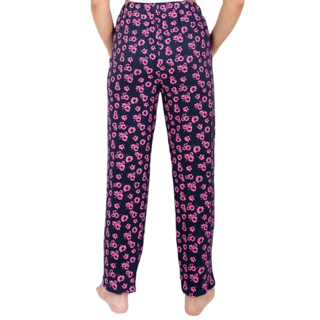 Morph Maternity Adira Women's Cotton Nightwear Pyjama - Navy Blue & Pink