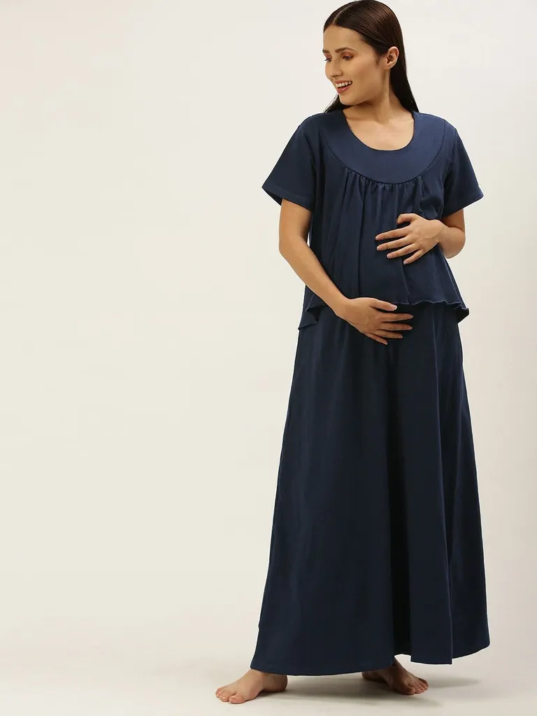 Morph Maternity Black Knitted Feeding Dress