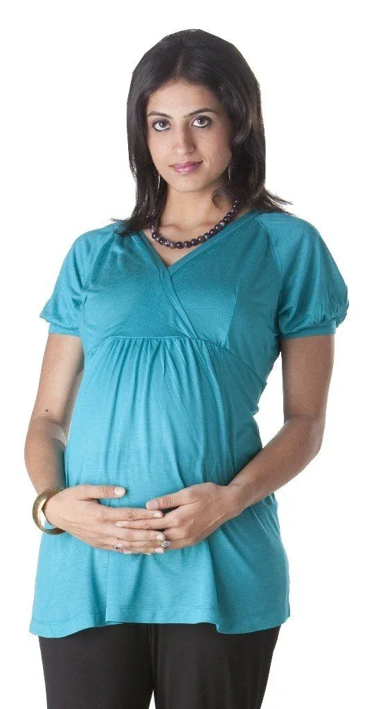 Morph Maternity Elegant Sea Green Top For Women