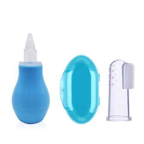 Safe-O-Kid -Combo Baby Nose Cleaner with BPA free Silicone Baby Finger Brush