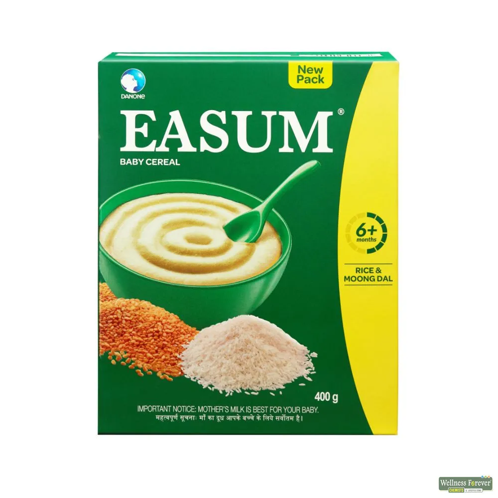 Easum Baby Cereal Powder Rice & Moong Dal, 400 g