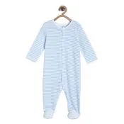 Chayim  Baby front open Sleep suit Blue
