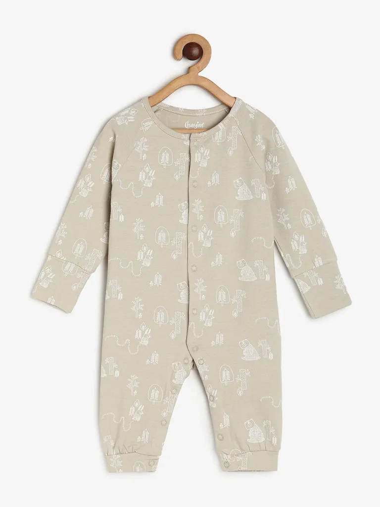 Chayim Baby front open Sleep suit Beige