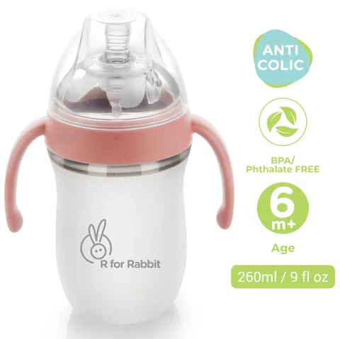R for Rabbit First Feed Silicon Bottle 260 ml