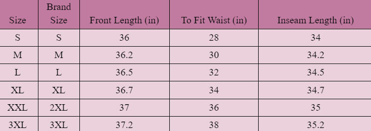 Size Guide