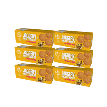 Early Foods Pack of 6 - Dry Fruit & Seeds Jaggery Cookies