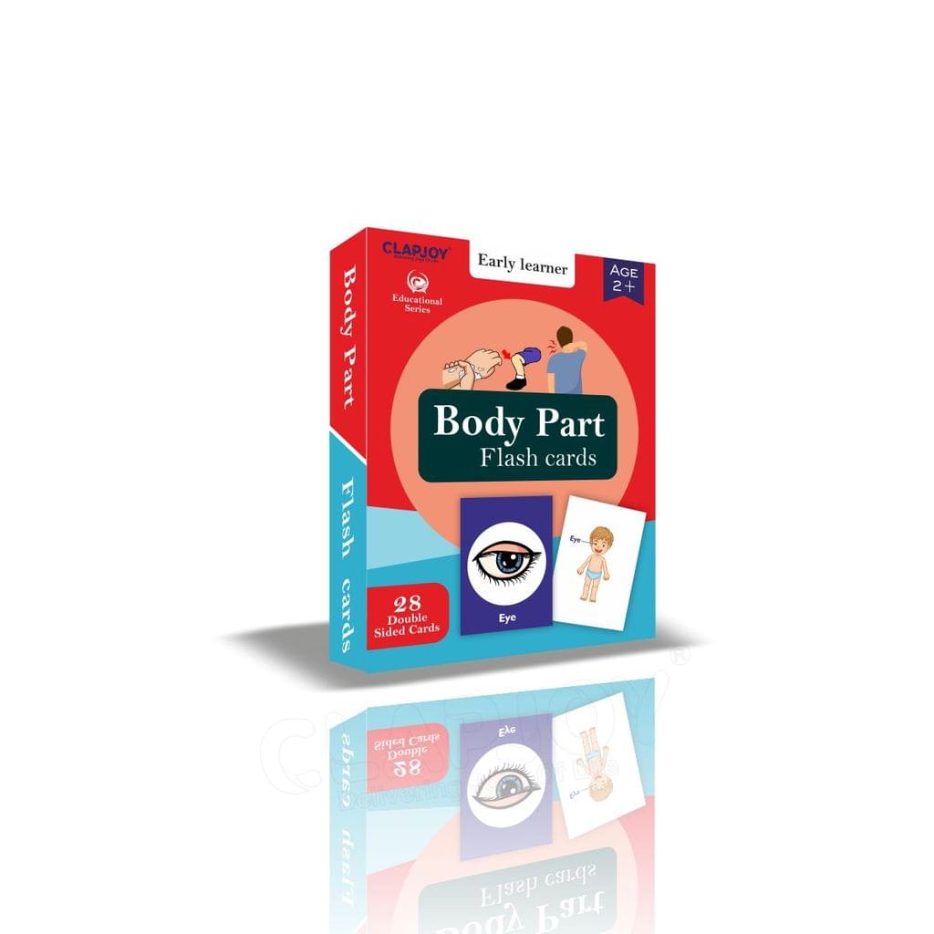 Clapjoy Body Parts flash card for kids of age 2 years and Above