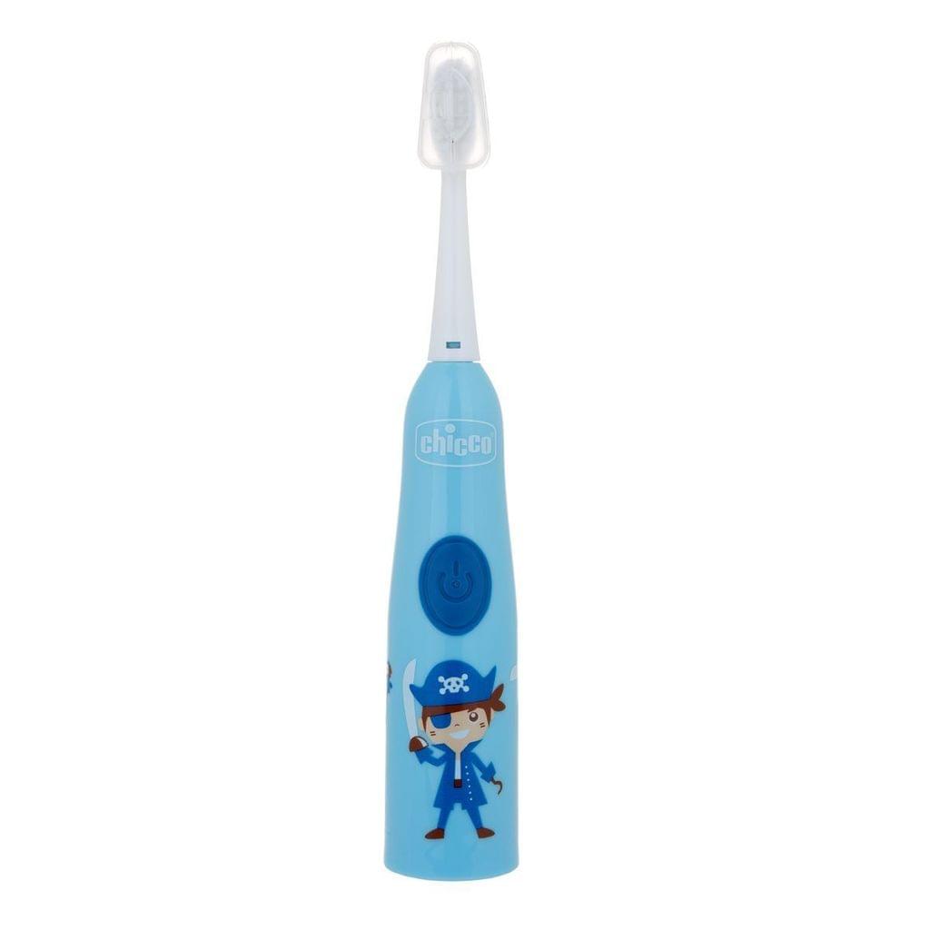 Chicco Electric Toothbrush, Blue with Replaceable Battery and Replacement Brush Head 3Y+
