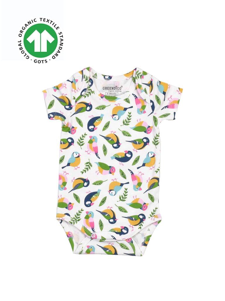 Greendigo Baby Organic Cotton Bodysuit - Tropical Paradise