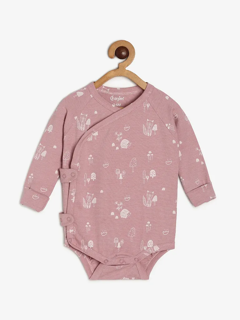 Chayim Baby Expandable Flexi fit Bodysuit Pink