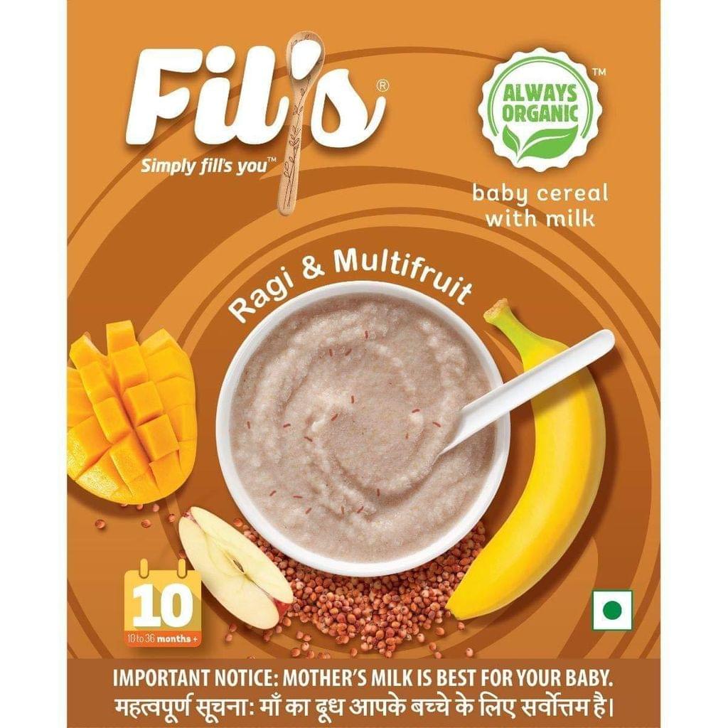 Fil's Organic Baby Cereal With Ragi & Multifruit