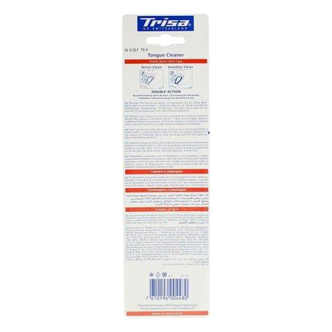 Trisa Tongue Cleaner Double Action (Assorted Color)