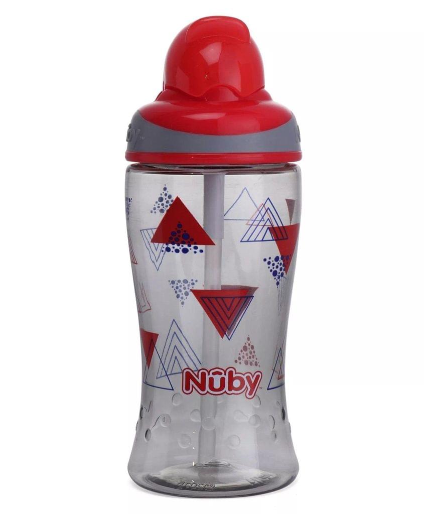 Nuby Flip It Boost Thin Straw Sipper 360ml (Red)