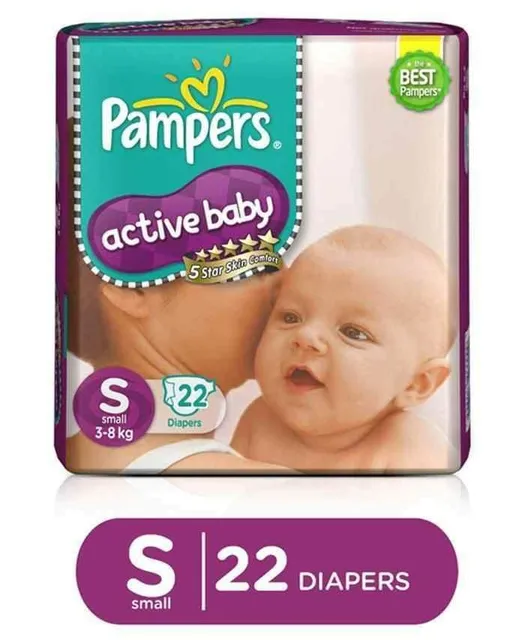 Buy Pampers Baby Dry Pants Small 4-8 Kgs - 58 Pieces Online | Babyshop UAE