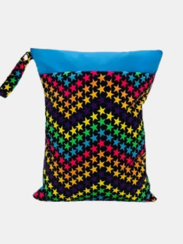 Charismomic Star Printed Diaper Pouch (Wet and Dry)