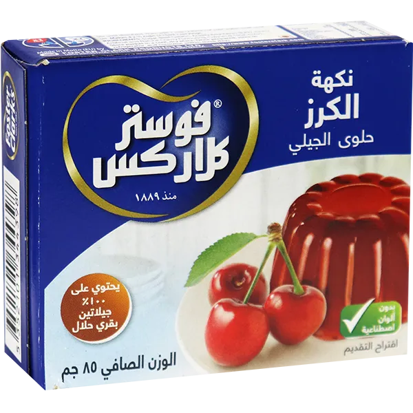 ثلاث عبوات جيلي الكرز فوستر كلاركس 85غ