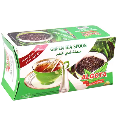 Green Tea Algota 15 Spoons + 15 Sugar Sachet