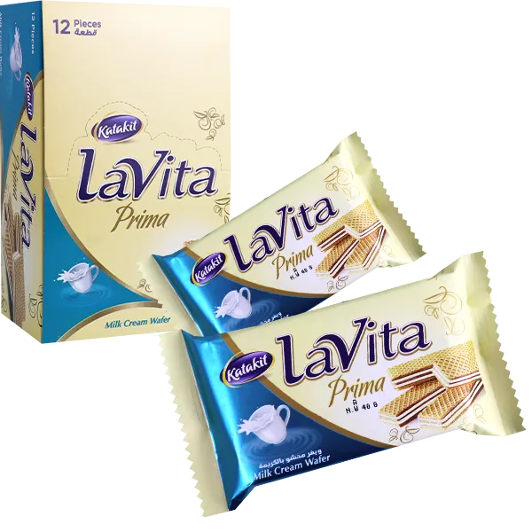 ويفر بكريمة الحليب لافيتا بريما 12 قطعة