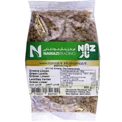 عدس اخضر ناز 400غ