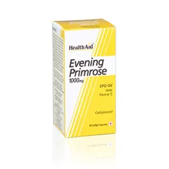 HealthAid - Evening Primrose Oil 1000mg With Vitamin E -60 Capsules