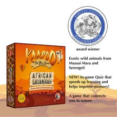 KAADOO-Migration Mania-African Savannah Edition Jungle Wildlife Safari Adventurei Board Game