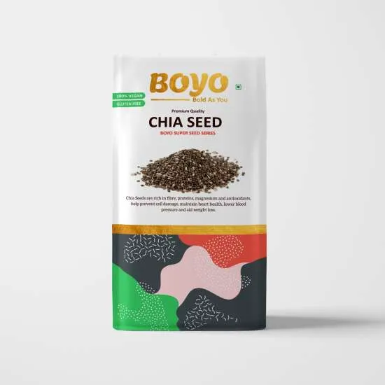 BOYO Raw Chia Seed Calcium Rich Healthy Food, 250gm