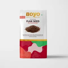 BOYO Raw Flax Seed 500g Fiber Rich Alsi Seeds, Rich Source of Lignans, High in Omega-3 and Fiber