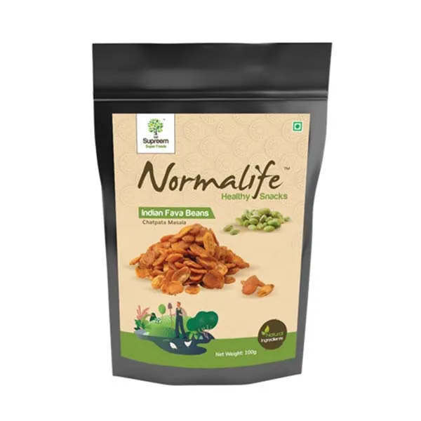 Normalife™ Indian Fava Beans | Chatpata Masala Snacks | Healthy Air Fried Snacks