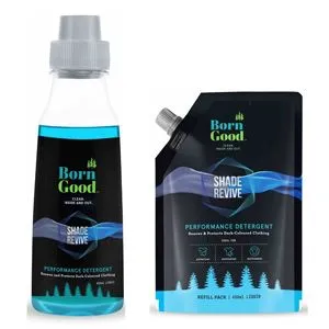 Born Good - Shade Revive Plant Based Liquid Laundry Detergent - 450ml Bottle + 450ml Refill