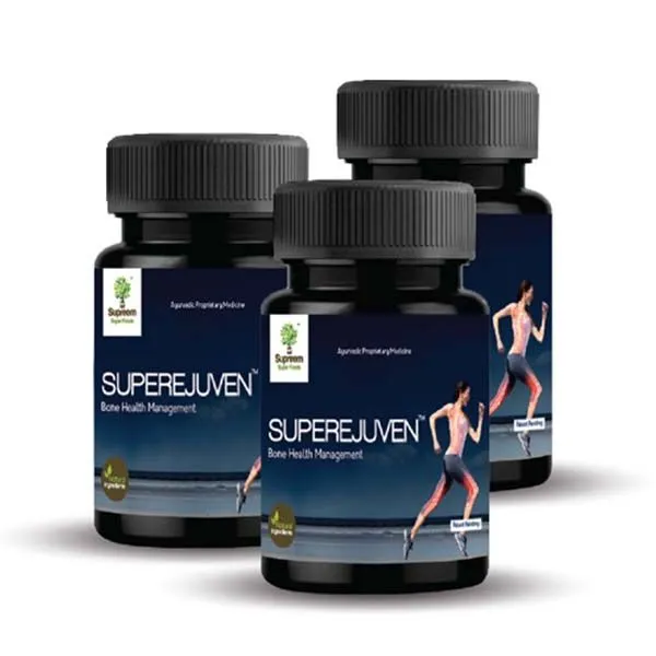 Superejuven™ - Bone Health Management (Asthishrunkala and Ashwagandha Extracts) – 180 Capsules (60 - Day Supply)
