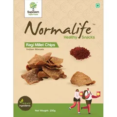 Normalife™ Ragi & Millet Chips | Indian Masala | Health and Taste in One Snack | Healthy Air Fried Snacks