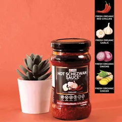 D-Alive Organic Hot Schezwan Sauce - 280g
