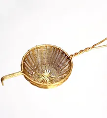 Antique Brass Tea Strainer