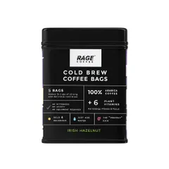 Rage Coffee - Cold Brew Coffee Bags Irish Hazelnut Flavour Pack  | 100% Arabica Coffee Beans | Coorg Coffee | Coffee Brew Bags For Bold And Balanced Taste